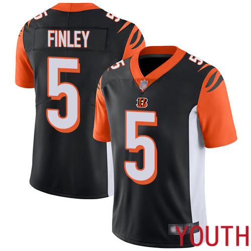 Cincinnati Bengals Limited Black Youth Ryan Finley Home Jersey NFL Footballl #5 Vapor Untouchable->cincinnati bengals->NFL Jersey